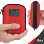 Thrive Mini First Aid Kit - Compact Travel Essentials Pack - Waterproof Camping Essentials Set - Portable Car First Aid Kit &