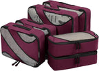 BAGAIL 6 Set Packing Cubes,Travel Luggage Packing Organizers