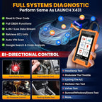 LAUNCH Creader Elite OBD2 Scanner Diagnostic Tool Fit for Audi Volkswagen Skoda Seat,Full System All Reset Bi-Directional Code