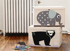 3 Sprouts Large Toy Chest for Kids with Lid and Handles - Collapsible Toy Storage Bin/Trunk/Box/Basket Organizer for Boys & G