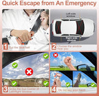 Car Safety Hammer, 3 in 1 Emergency Escape Tool with Window Breaker and Seat Belt Cutter, Window Glass Hammer for Car, Office