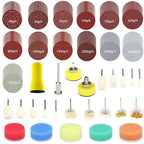 149pcs 1inch Sandpaper 40-7000grit Sanding Disc with Polishing Buffing Wheel Set Shank Backing Pad,Polishing Pads and Bufferi