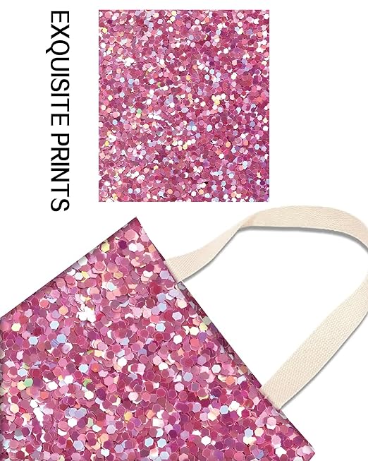 Car Trash Can, Durable Hanging Car Trash Garbage Bag, Cute Automotive Garbage Cans Organizer, Cute Pink Glitter Pattern