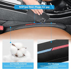 Sports Style Leather Car Seat Gap Filler Spacer Universal Seat Gap Filler Plug Compatible with BMWSeries M1 M3 M5 X1 X5 X6 Z4 3 5 7 Series Console Stop Things from Dropping