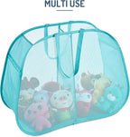 Seiritex Mesh Popup Laundry Hamper 2 Compartment, Collapsible Laundry Sorter Basket Foldable Hamper for Clothes, College Dorm