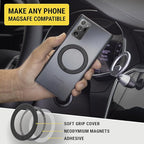 Scosche MagicRing MagSafe Adapter Ring 2-Pack Conversion Kit for Wireless Charger and MagSafe Phone Mount Compatibility, Universal Magnetic Ring for Phone Case Compatible with iPhone, Samsung, Android