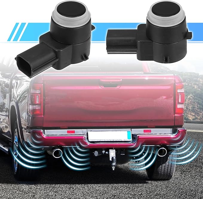 X AUTOHAUX 4pcs PDC Parking Assist Sensor Reverse Backup Parking Sensor for Dodge Journey for Ram 1500 2500 3500 for Jeep for Chrysler 1EW63TZZAA