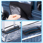 3 Pieces Thicken Clear Luggage Cover Protector with Tag Pocket, 20" 24" 28" PVC Luggage Covers for Suitcase Waterproof Dustpr