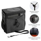 Ryhpez Car Trash Can with Lid - Hanging Trash Bin Garbage Can for Car SUV, Leak-Proof Collapsible Automotive Truck Organizer Road Trip Essentials(3.2 Gallon/12L)