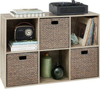Best Choice Products 6-Cube Storage Organizer, 13.5in Shelf Opening, Bookcase, Display Shelf, Customizable w/ 3 Removable Bac