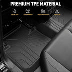 Floor Mats for Honda Accord 2018-2022, All Weather Floor Mats Trunk Cargo Liner and Door Sill Guards Accessories, Full Coverage Set