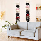 jontell Boho Ball Cap Hanger-2 Pack-Boho Macrame Cap Holder Wall Hat Organizer for Baseball Cap Holder Over Door, Hat Rack fo