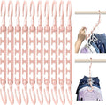 Wonder Hanger Max 10-Pack Space Saving Hangers, Reinforced Hooks Swivels 360°, Cascading Hanger, Teens, College Dorms, Kids &