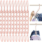 Wonder Hanger Max 10-Pack Space Saving Hangers, Reinforced Hooks Swivels 360°, Cascading Hanger, Teens, College Dorms, Kids &