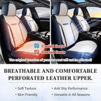 Coverado Front Seat Covers, Car Seat Covers Front Seats, Leather Seat Cover for Cars, Waterproof Seat Covers, Car Seat Protec