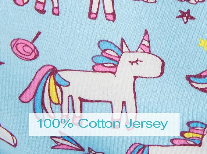 Niko Easy-Wash Children's Car Seat Cover & Liner - 100% Cotton Jersey Blue Unicorn - Fits Most Toddler Car Seats - Universal 