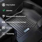 Trunk Mat & Backrest Mat for 2025 Murano TPE All Weather Protection Cargo Liner with Velcro Rear Seats Backrest