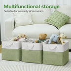 13 x 13 Inch Cube Storage Bins, 6 Pack Fabric Storage Basket with Handles, Foldable Boxes Organizer for Shelf Baskets for Hom