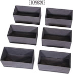 DIOMMELL 6 Pack Foldable Cloth Storage Box Closet Dresser Drawer Organizer Divider Fabric Baskets Bins Containers for Clothes