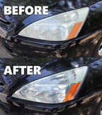 Headlight Restoration Kit - Headlight Cleaner 3-Wipe System, Restores Clarity, Removes Yellowing & Oxidation, Improves Nightt