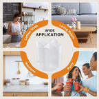 Rotating Paper Cup Dispenser with 4 Compartments, Disposable Coffee Cup Storage & Lid Holder for Countertops, Kitchen, Coffee