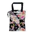 Car Trash Bag Watercolor Pink Flowers Leak-Proof Waterproof Car Garbage Bag with Drawstring Foldable Canvas Trash Bin with Adjustable Buckle for Car Accessories, Travelling, Camping