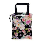 Car Trash Bag Watercolor Pink Flowers Leak-Proof Waterproof Car Garbage Bag with Drawstring Foldable Canvas Trash Bin with Adjustable Buckle for Car Accessories, Travelling, Camping