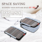 U+U 6 Set Compression Packing Cubes - Ultralight Travel Organizers with Laundry Bag, Space-Saving Suitcase Organizer for Trav
