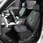 Browning Universal Front and Bench Seat Covers, Water Resistant for Car, Truck, and SUV, Chevron (Heather Black)