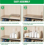 Bag & Purse Organizer for Closet, 4 Sets Adjustable Clear Handbag Storage Shelf, Plastic Clutch Dividers for Closet Organizer