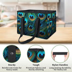 Reusable Grocery Bags Heavy Duty Shopping Bags Foldable Large Tote Bags with Long Handles & Hard Bottom