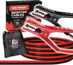 CARTMAN 4 Gauge 16 Feet Jumper Cables 300AMP Heavy Duty Booster Cable in Carry Bag
