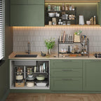 NETEL Adjustable Under Sink Organizers and Storage,Pots and Pans Organizer Under Kitchen Cabinet,Pan Lid Organizers inside Ca