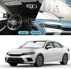 Front Windshield Sun Shade Foldable Car Front Window Sun Shade Windshield Shade Custom Fit for 2022-2025 2026 Honda Civic Block UV Rays Accessories Heat Keep Car Cooler