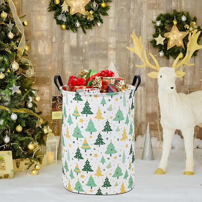HUNRUNG Laundry Hamper,Large Canvas Fabric Lightweight Storage Basket Toy Organizer Dirty Clothes Collapsible Waterproof for 