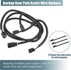 X AUTOHAUX Rear Park Assist Wiring Harness 68031820AA for Dodge for RAM 1500 2009-2020 for Dodge for Ram 2500 3500 10-18 Back