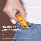 Daviky Monthly Pill Organizer 2 Times a Day - 30 Day Pill Box AM PM, BPA Free One Month Medicine Organizer Twice Daily, 31-Da