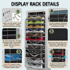 Kotkn Over The Door Shoe Organizer with 12 Large Breathable Pockets - Durable Hanging Storage for the Entire Family's Shoes (