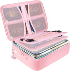 BALEINE Fireproof Document Box with Lock, Portable Fireproof Document Bag Waterproof Fire Proof File Boxes for Documents, Fil