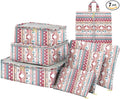 7 Set Packing Cubes Travel Luggage Organizers for Suitcase Travel Accessories with Shoe Bag for Girls Women Aesthetic Cute Bo