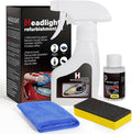 Advanced Car Headlight Restoration Kit: Erase Yellowing & Oxidation Restores Clarity with Long-Lasting UV & Hydrophobic Ceram