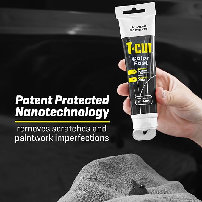 T-Cut Color Fast Scratch Remover Black 5.3 oz – Restores & Repairs Scratches on Black Car Paint, Removes Oxidation & Enhances Shine