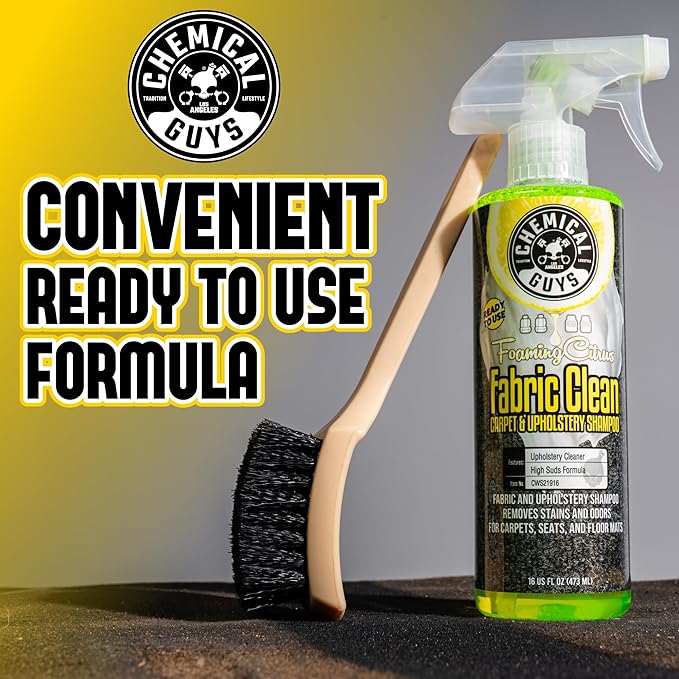Chemical Guys Foaming Citrus Fabric Clean Carpet & Upholstery Cleaner, Ready to Use, Sprayable (for Carpets, Seats & Floor Ma
