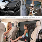 ZATOOTO Car Sun Shades for Driver Side Window, Front Window Sun Shade for Car Mesh Shade Protection from Heat and UV for Sleeping Camping