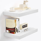 Vivelove 16 X 9 Floating Shelves,Wall Shelves with Invisible Brackets, 1.5” Thick Floating Shelves for Bathroom, Bedroom, Liv