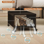 2 Pack Under the Bed Storage Containers,12 inch Height Under Bed Shoe Storage,31inch Long Underbed Storage with Wheels,Large 