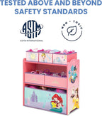 Delta Children Design & Store 6 Bin Toy Storage Organizer, Disney Princess