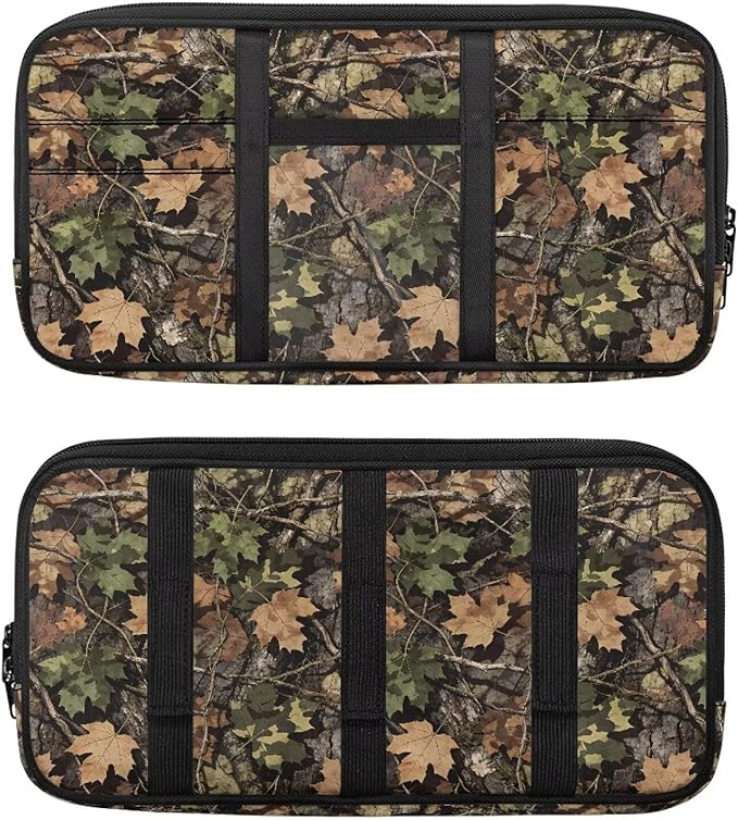 Tactical Sun Visor Organizer,Branch Car Accessories with Zipper Visor Storage Pouch, Adjustable Straps for SUV Truck