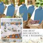 Amylove 48 Sets Leather Luggage Tags Bulk Wedding Favors Luggage Tags for Guests Bridal Gifts Wedding Bridal Shower Gift PU L