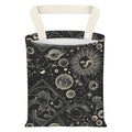 Car Garbage Can, Seat Back Hanging Cute Car Trash Can Bag, Car Organizer and Storage Bag for Travelling, Outdoor Black Golden Universe